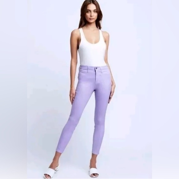 L'Agence Women's 12‎ (31) High Rise Margot Skinny Jeans Purple Stretch Denim NWT - Picture 1 of 9